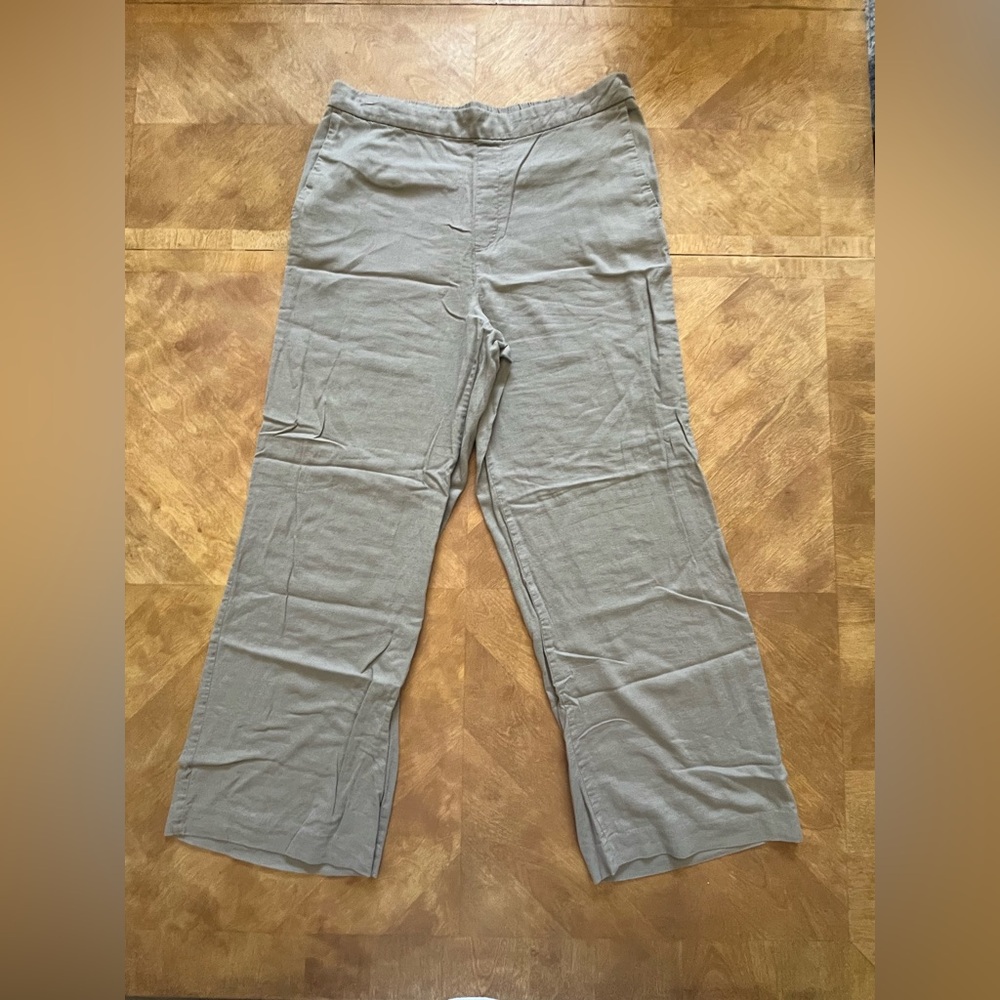 Old Navy Tan Wide-Leg Pants | Size 10 Tall